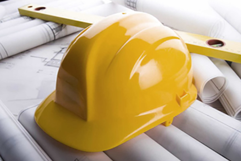 Plumber assembling pipe